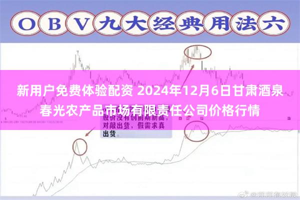 新用户免费体验配资 2024年12月6日甘肃酒泉春光农产品市场有限责任公司价格行情